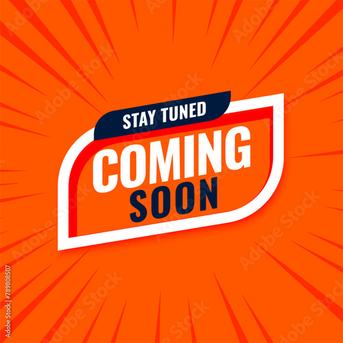 nice coming soon marketing background stay tuned for announcement