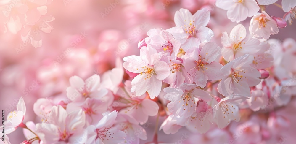 close up cherry blossom flower or sakura flower