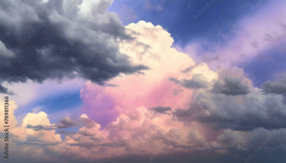storm clouds timelapse, wallpaper texted Panorama view of overcast sky. Dramatic gray sky and white clouds before rain in rainy season. Cloudy and moody sky. Storm sky. Cloudscape. Gloomy and moody ba