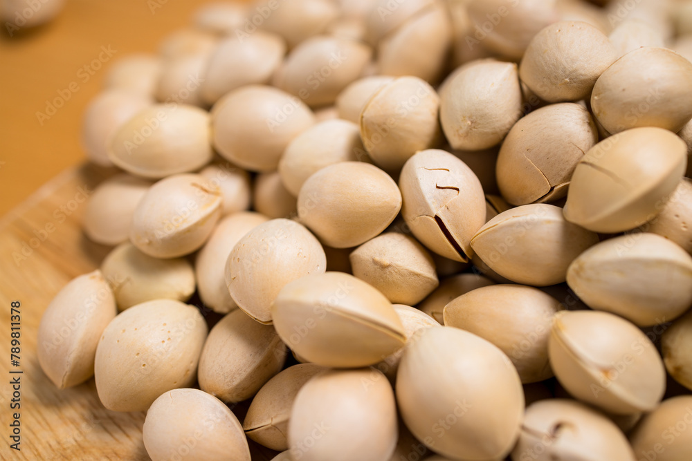 Seed pile of ginkgo biloba seed nut Seed pile of ginkgo biloba seed nut