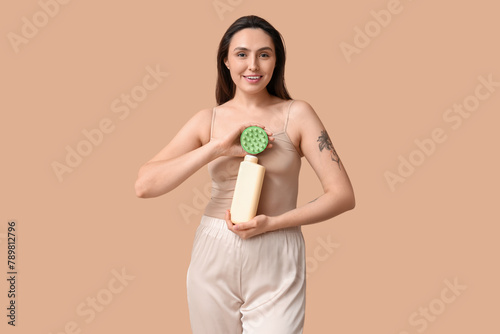 Beautiful young woman with ...