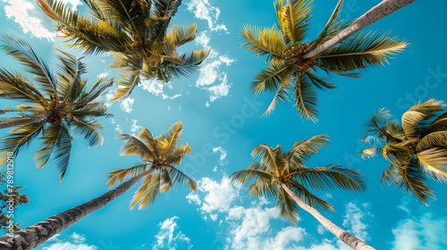 palm tree and sky