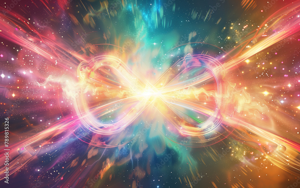 Fototapeta premium Eternal Presence: Infinity Symbol with 