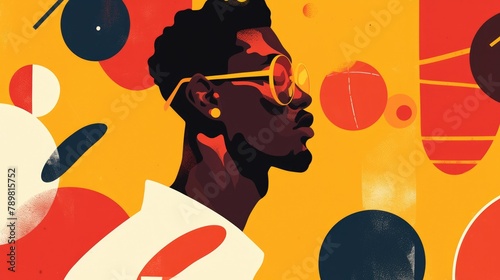 Get on board with the latest trend in flat design illustration Follow the online blogs of a talented African American male blogger