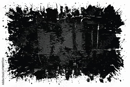 Monochrome Texture. Black and white Grunge Background. Grainy texture. Abstract Monochrome Texture.  Grunge Black White Pattern. Ink splash.  photo