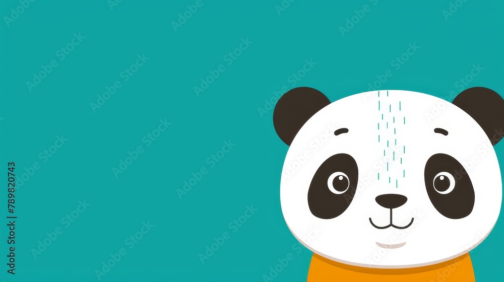 A panda bears against a yellow background, while the other image features a green background The panda wears a yellow shirt in the first image A panda bears against a yellow background, while the other image features a green background The panda wears a yellow shirt in the first image