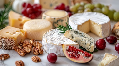  cheeses, nuts, and fruit