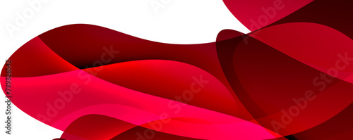 A closeup of a pink and magenta petal pattern on a white background, showcasing the beautiful details of a terrestrial plant flower