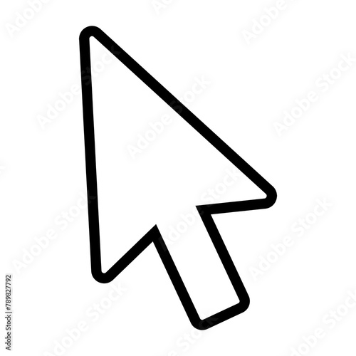 Tableau sur toile Mouse cursor png sticker on transparent background