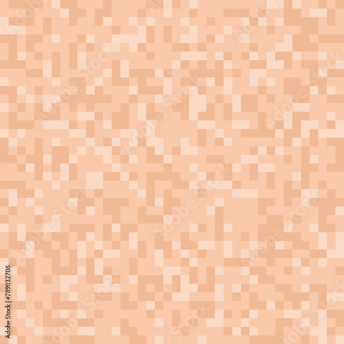 Seamless tan pink digital pixel fashion camouflage pattern vector