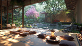 Infusing Asian-inspired serenity with Zen decor and natural elements.