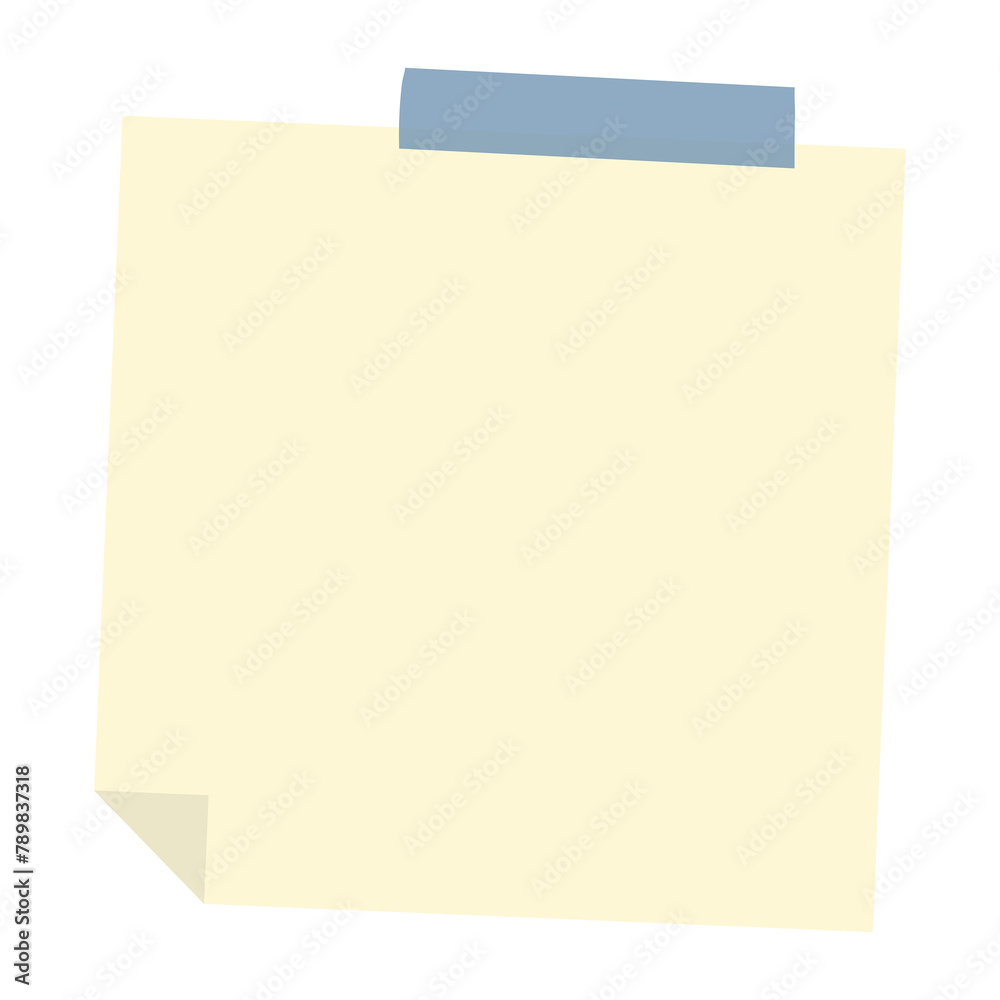 Pastel yellow notepaper journal sticker design element Pastel yellow notepaper journal sticker design element