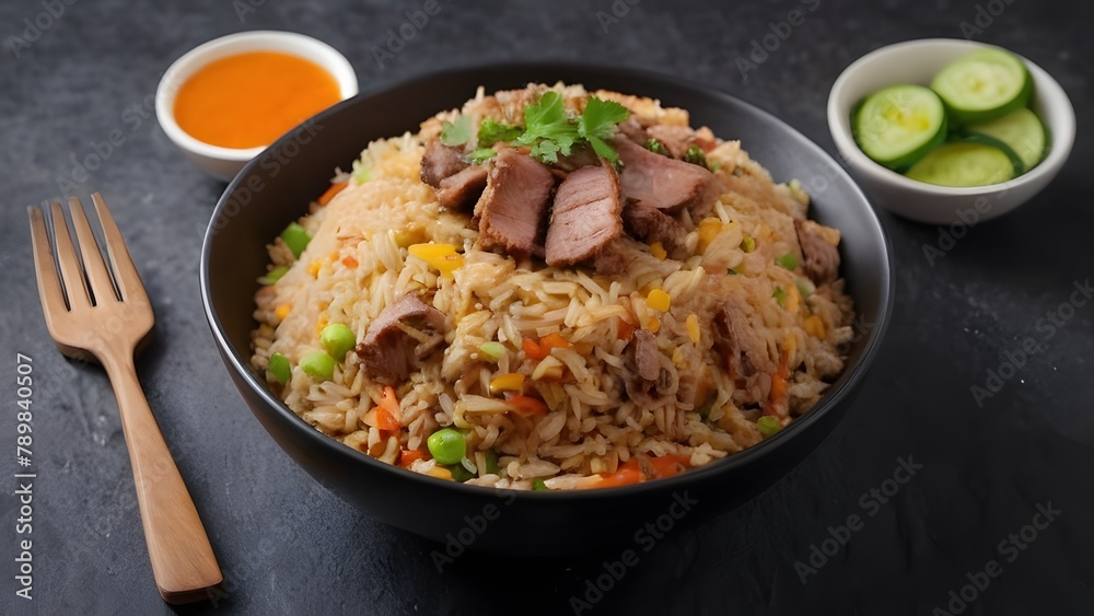 Lip-smacking fried rice seasoned to perfection Lip-smacking fried rice seasoned to perfection