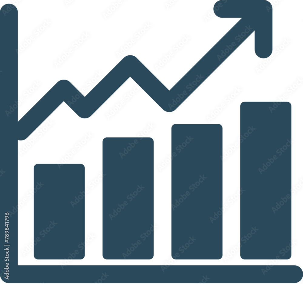 Finance Chart Glyph Icon Finance Chart Glyph Icon