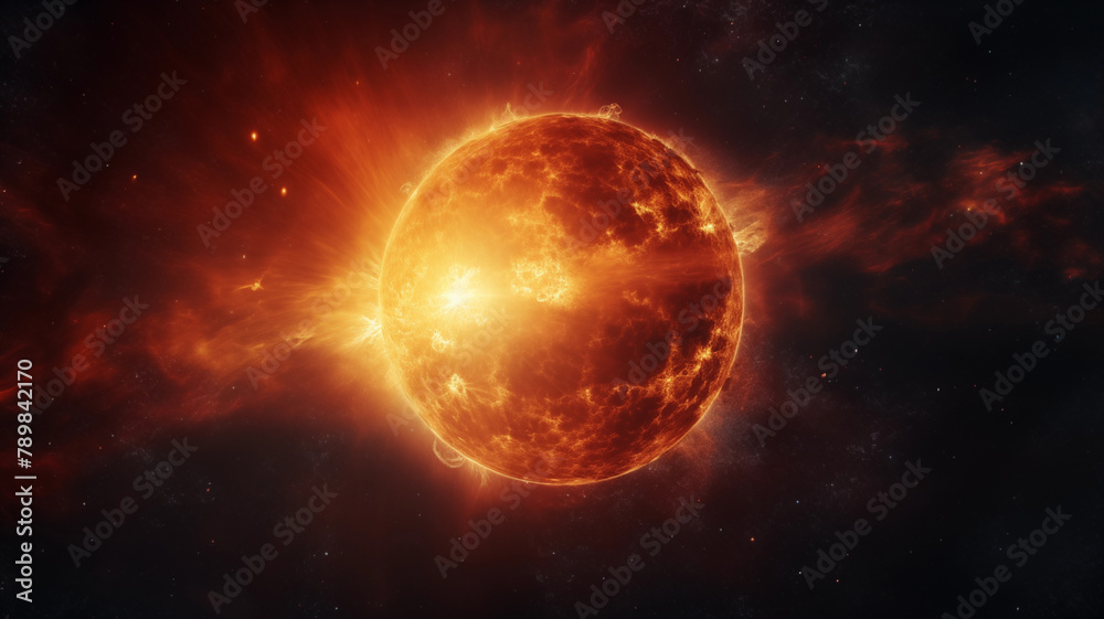 Exploding and burning planet pictures
