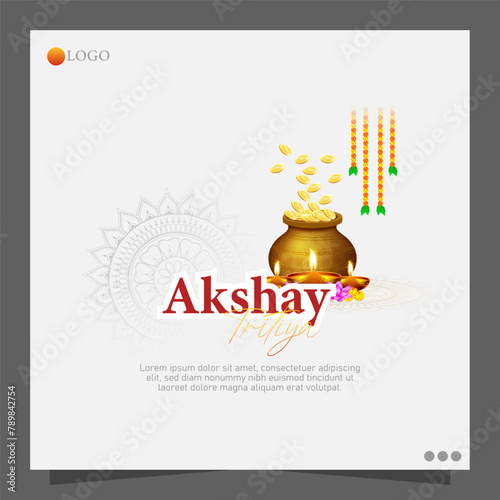 Akhshaya Tritiya, also known as Akha Teej, is a Hindu festival celebrated on the third lunar day of the bright half (Shukla Paksha) of the Hindu calendar month of Vaishakha.
