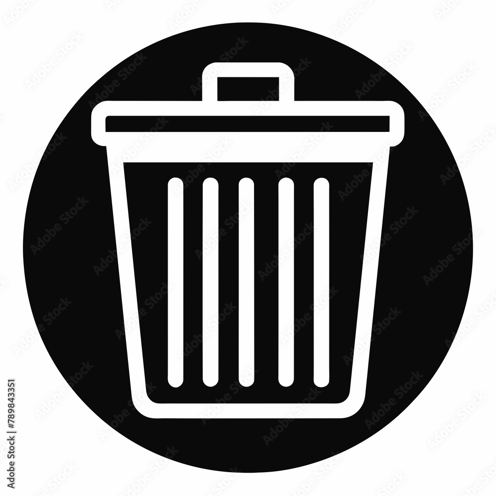 recycle bin icon trash can icon Vector Illustration recycle bin icon trash can icon Vector Illustration