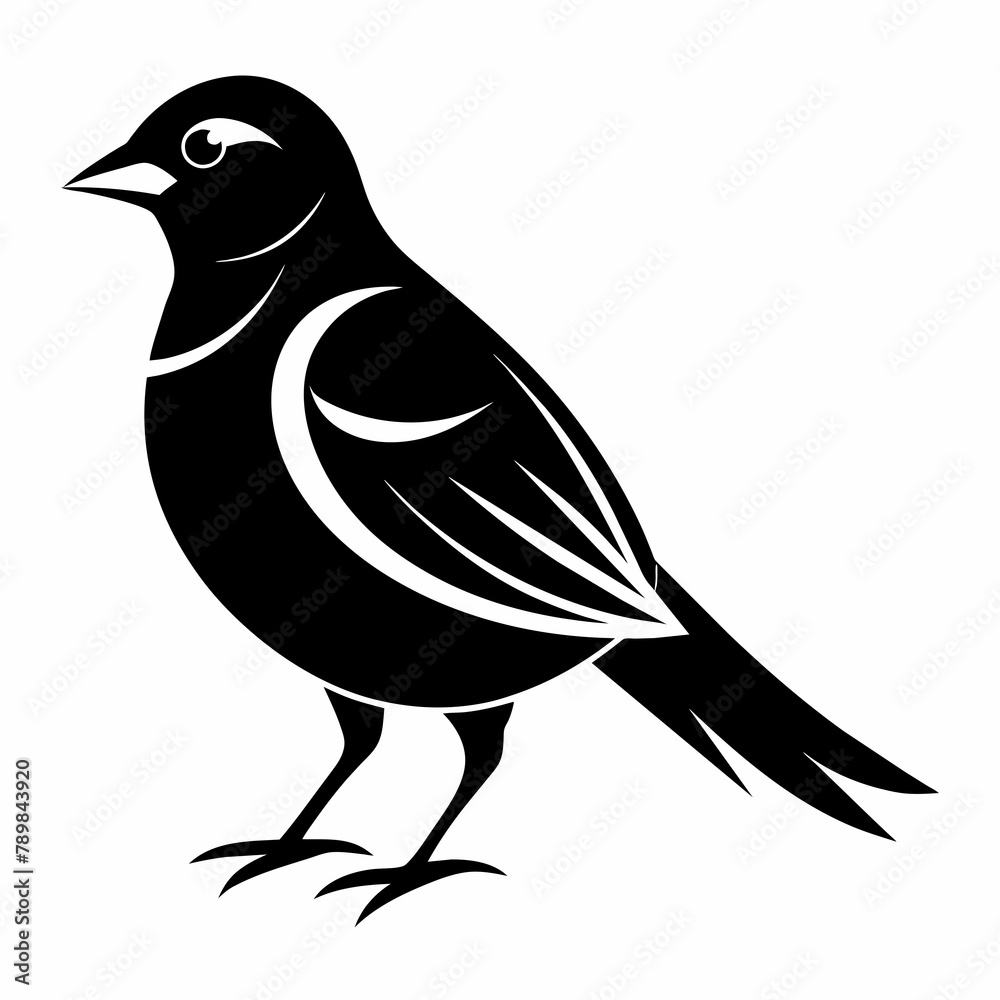 crow on a branch Vector Illustration crow on a branch Vector Illustration