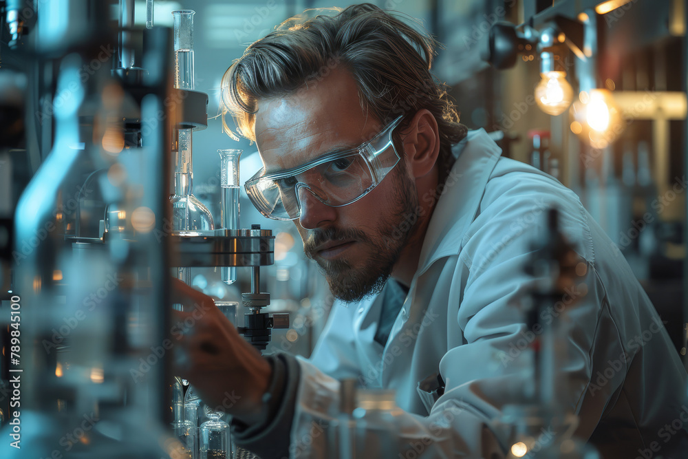 Researchers Working in a Sterile Laboratory Environment Researchers Working in a Sterile Laboratory Environment