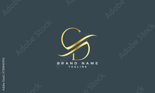 CDS, CSD, DCS, DSC, SDC, SCD, CD, DC, Abstract initial monogram letter alphabet logo design