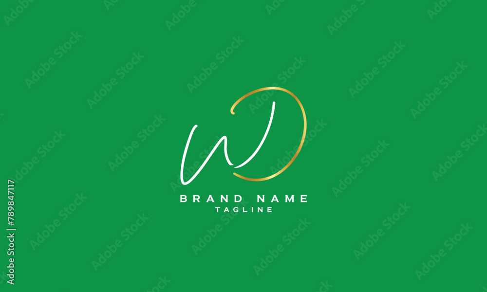 WD, DW, Abstract initial monogram letter alphabet logo design WD, DW, Abstract initial monogram letter alphabet logo design