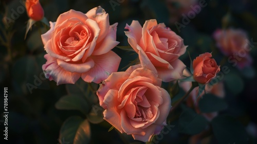 itsy bitsy peach roses  romantic  gift  love  valentine  16 9