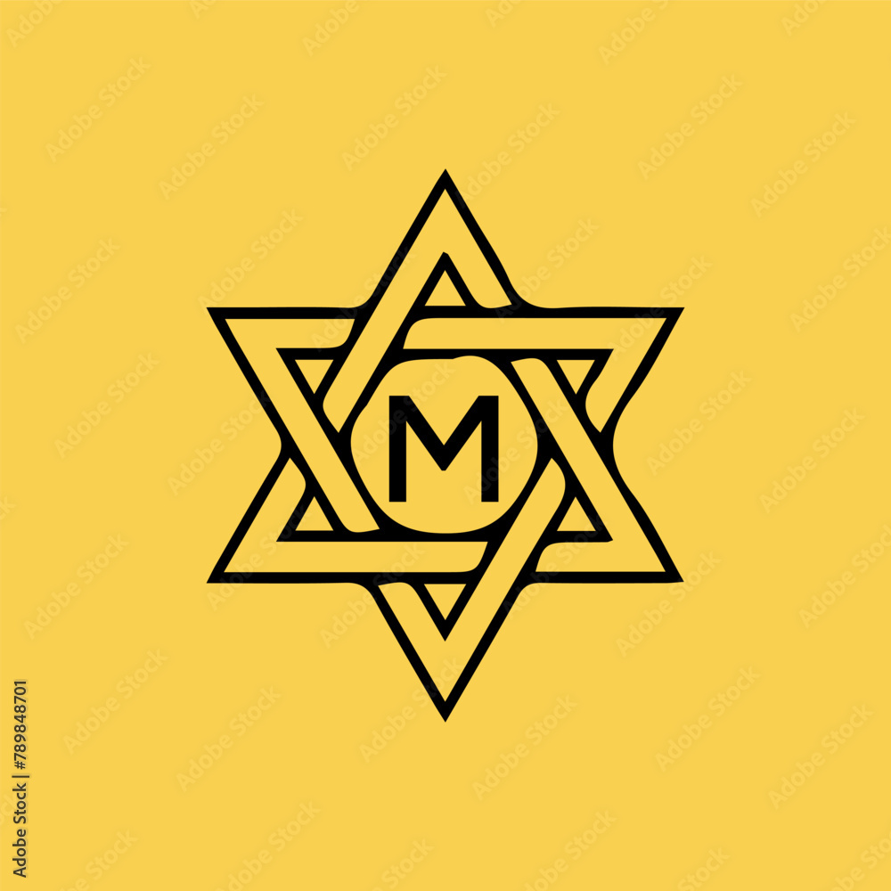 M  logo design template vector. M Business abstract connection vector logo. M icon circle logotype.
