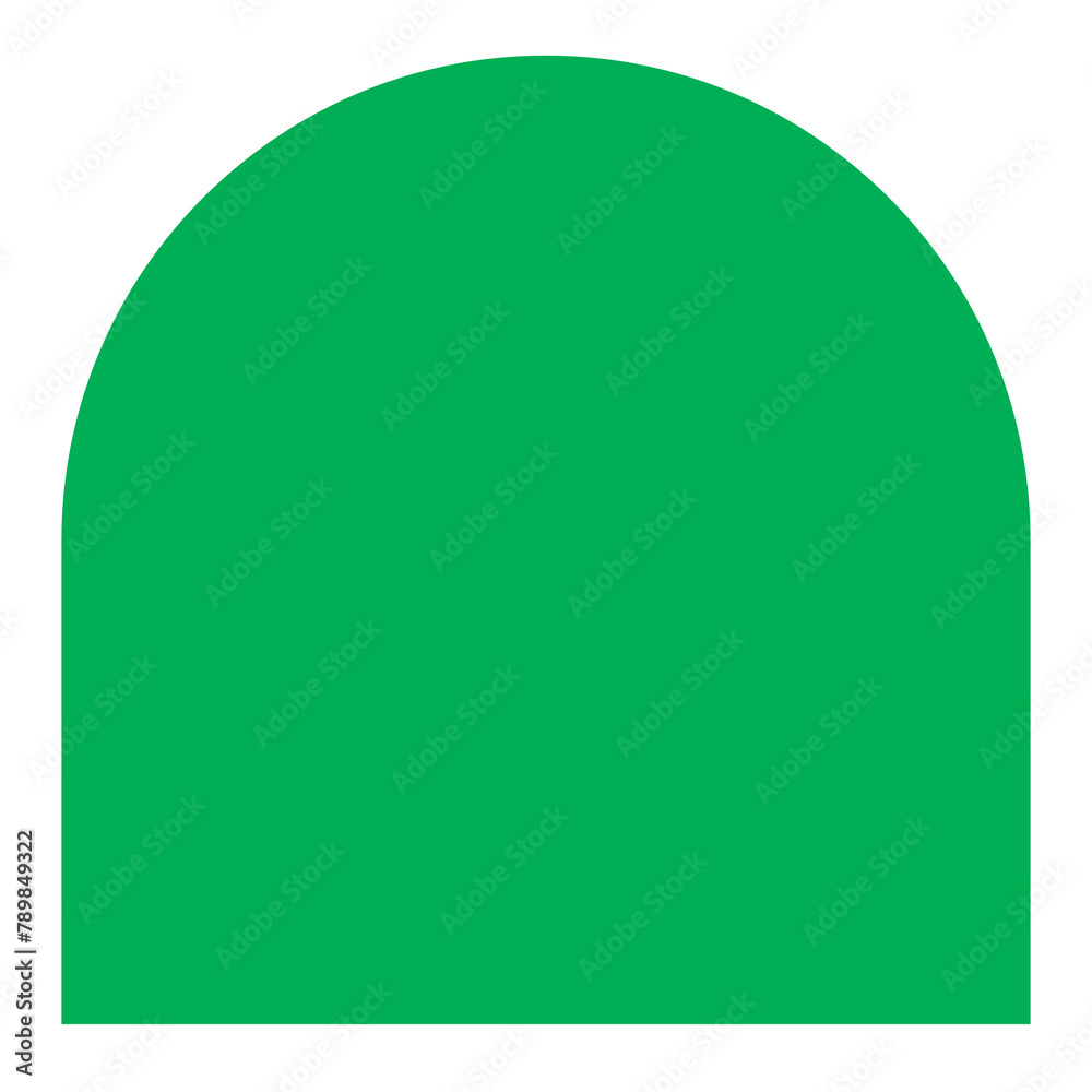 Arch png sticker geometric shape, green retro flat clipart Arch png sticker geometric shape, green retro flat clipart
