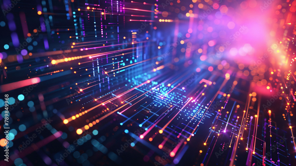 Streamline speed light blue purple special effect background, communication technology concept creative background Streamline speed light blue purple special effect background, communication technology concept creative background