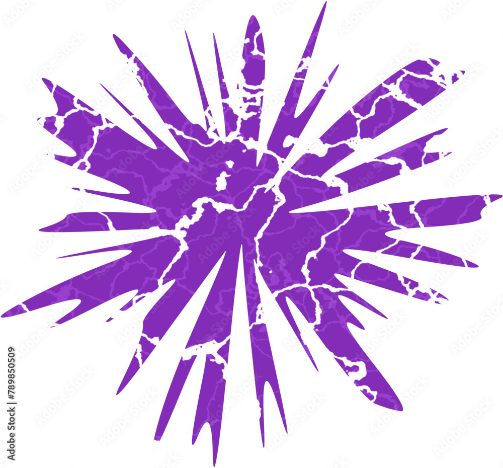 Obraz premium Abstract Starburst Blobs with marbles