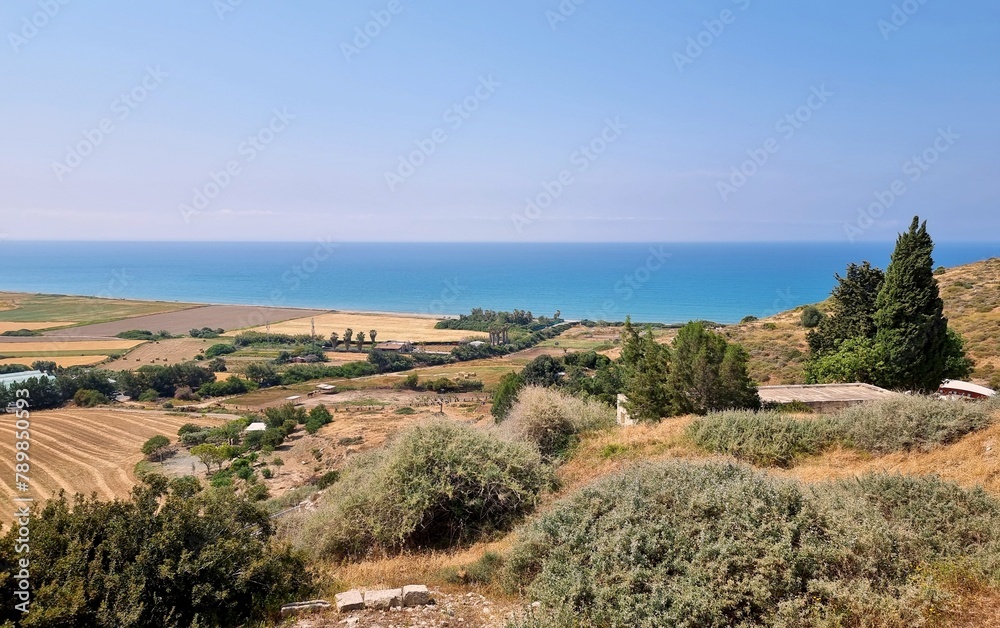 Panorama of the sea from Cyprus