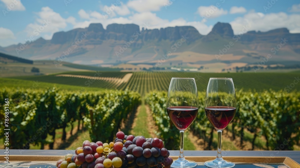 Fototapeta premium Johannesburg Wine Festival, offering wine tasting sessions and vineyard tours