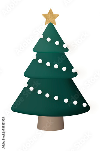Wallpaper Mural Tree png, 3D green inflatable shape, festive decoration Torontodigital.ca