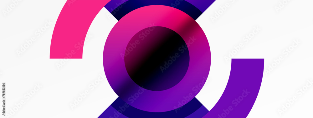 A vibrant logo in shades of pink and purple on a crisp white background, featuring artful patterns and electric blue accents in a circular design A vibrant logo in shades of pink and purple on a crisp white background, featuring artful patterns and electric blue accents in a circular design