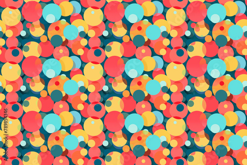 Vibrant confetti pattern with a mix of warm and cool tones