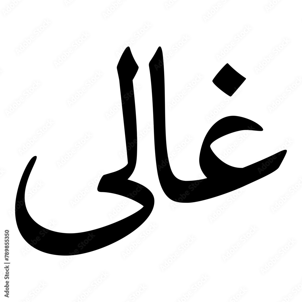 Galai Muslim Girls Name Naskh Font Arabic Calligraphy Galai Muslim Girls Name Naskh Font Arabic Calligraphy