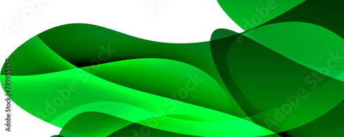 A closeup image of a green wave, resembling a terrestrial plant, with intricate patterns and shades, on a white background