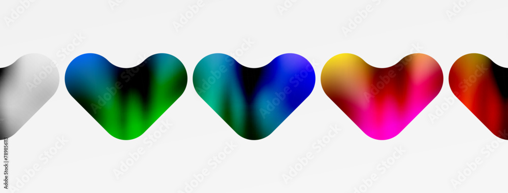 A vibrant display of electric blue, magenta, and heartshaped petals in a symmetrical pattern on a white background, resembling an artistic design of colorful rectangles A vibrant display of electric blue, magenta, and heartshaped petals in a symmetrical pattern on a white background, resembling an artistic design of colorful rectangles