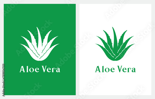 Aloe Vera Plant logo design for skin care logo