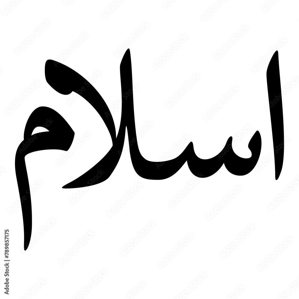 Obraz premium Islam Muslim Girls Name Naskh Font Arabic Calligraphy