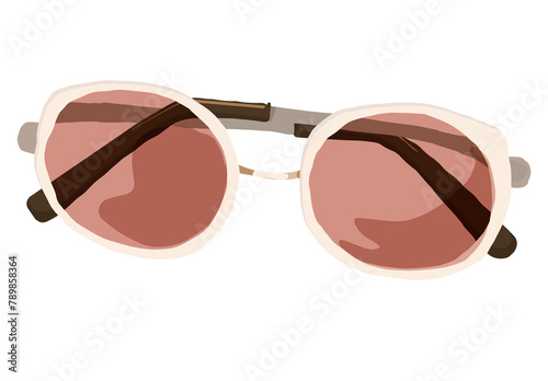 Sunglasses png sticker, women’s eyewear fashion illustration