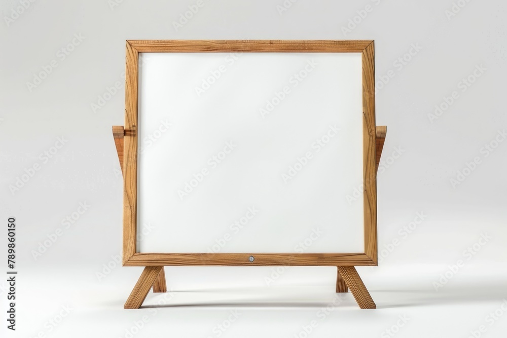 empty white board on white background, for letter education  