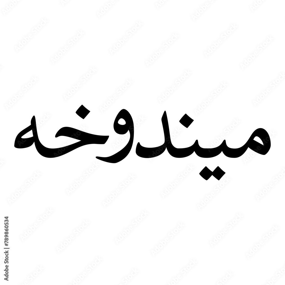 Minudokht Muslim Girls Name Naskh Font Arabic Calligraphy Minudokht Muslim Girls Name Naskh Font Arabic Calligraphy