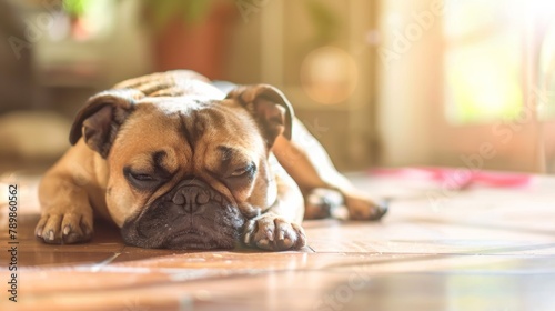 the dangers of heatstroke in different dog breeds, focusing on brachycephalic (short-faced) breeds with anatomical challenges.  photo