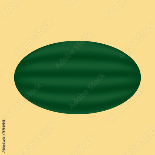 illustration of watermelon on the yellow light background