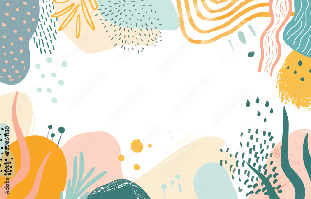 a colorful background with abstract shapes and lines