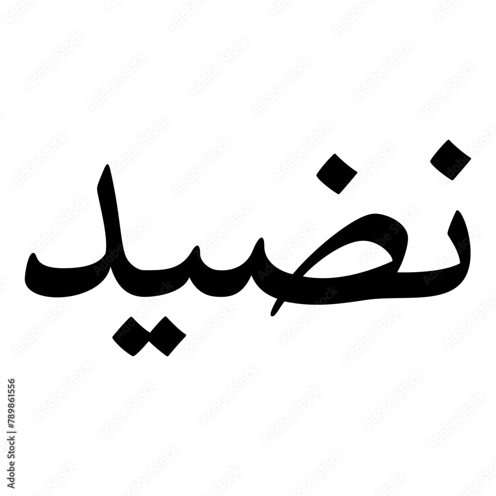 Nadeeda Muslim Girls Name Naskh Font Arabic Calligraphy Nadeeda Muslim Girls Name Naskh Font Arabic Calligraphy