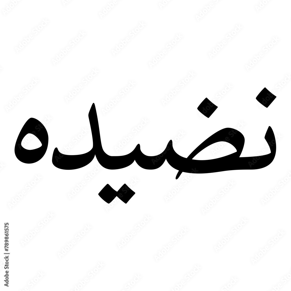Nadidah Muslim Girls Name Naskh Font Arabic Calligraphy Nadidah Muslim Girls Name Naskh Font Arabic Calligraphy