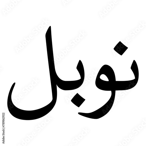 Nubla Muslim Girls Name Naskh Font Arabic Calligraphy