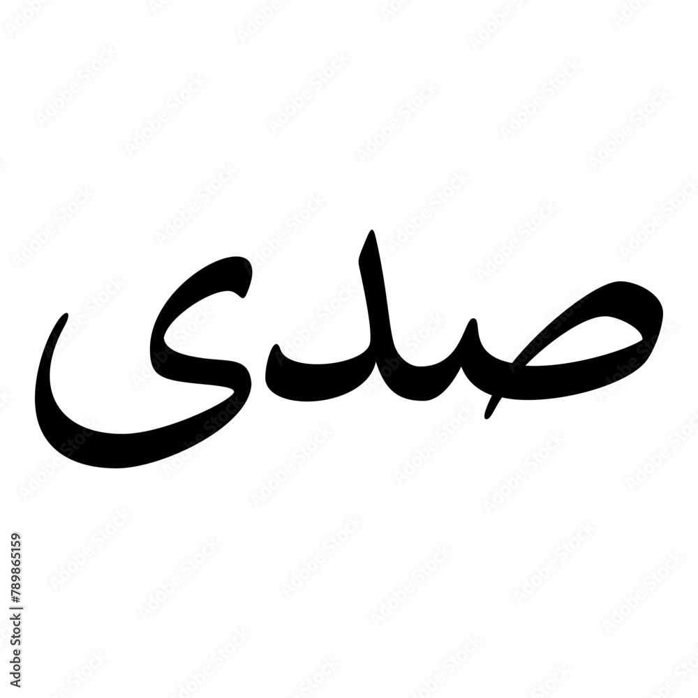Sadi Muslim Girls Name Naskh Font Arabic Calligraphy